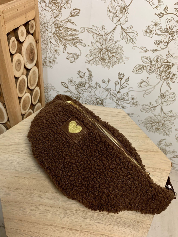 Sac banane moumoute marron
