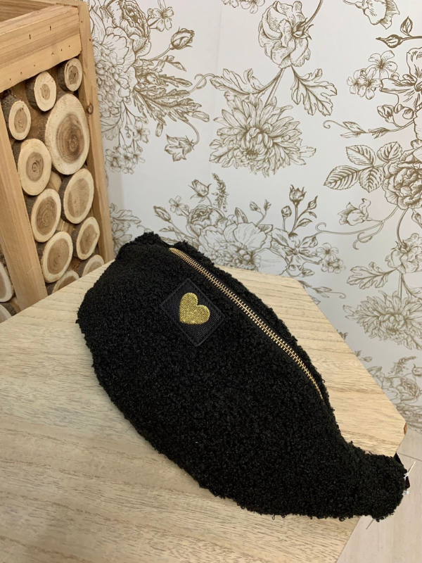Sac banane moumoute noir